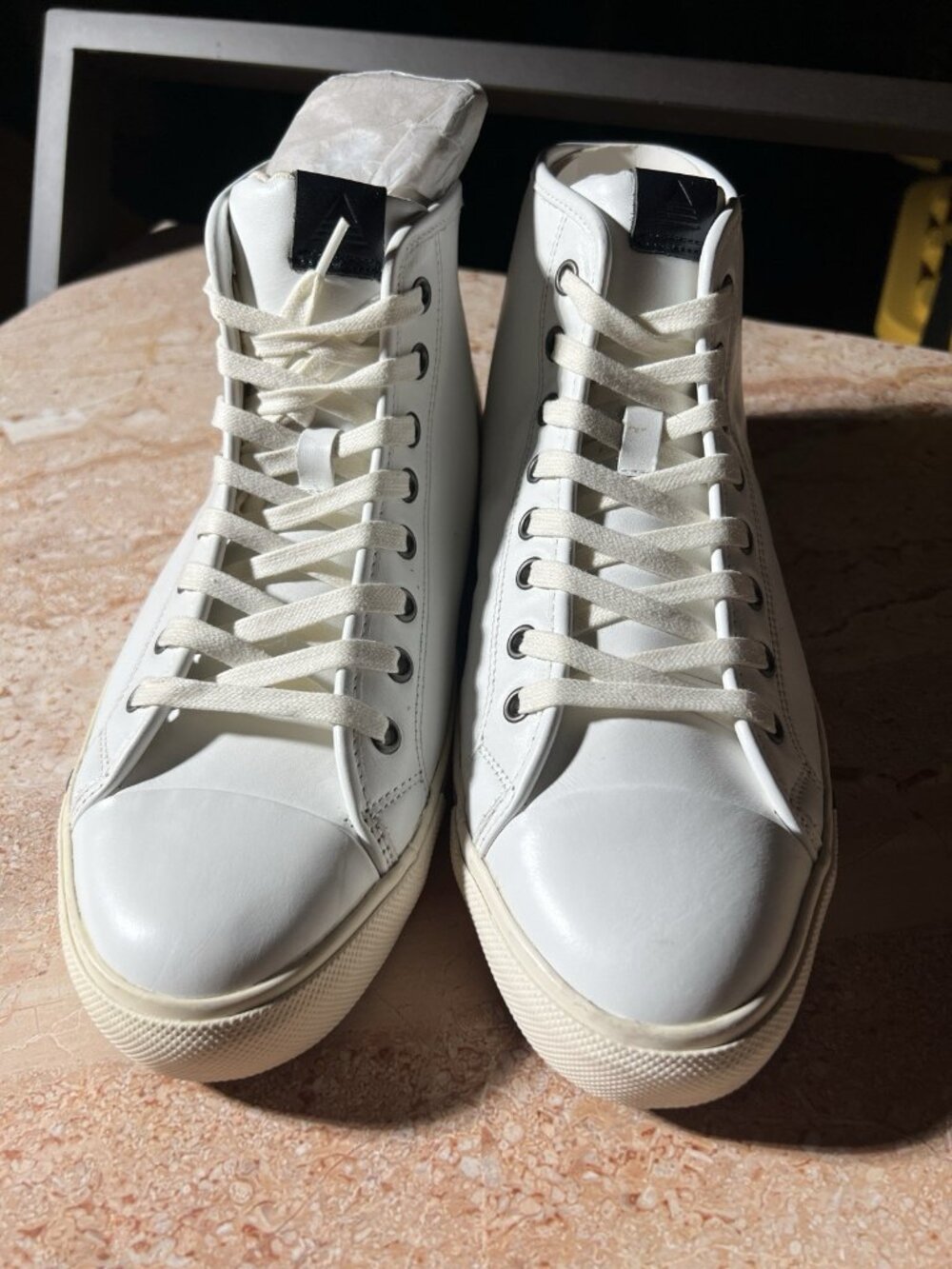 ALDO Men’s High Top Sneakers Black White Size 9.5